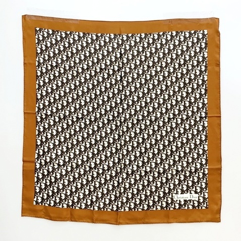 クリスチャンディオール トロッター柄 スカーフ バンダナ ロゴ 総柄