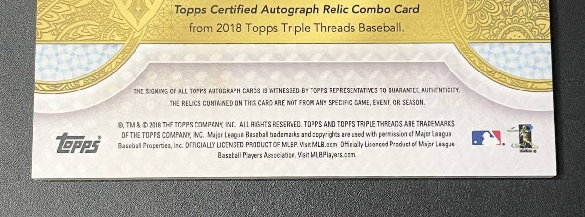 大谷翔平 Mike Trout Albert Pujols 2018 Topps Triple Threads Triple 