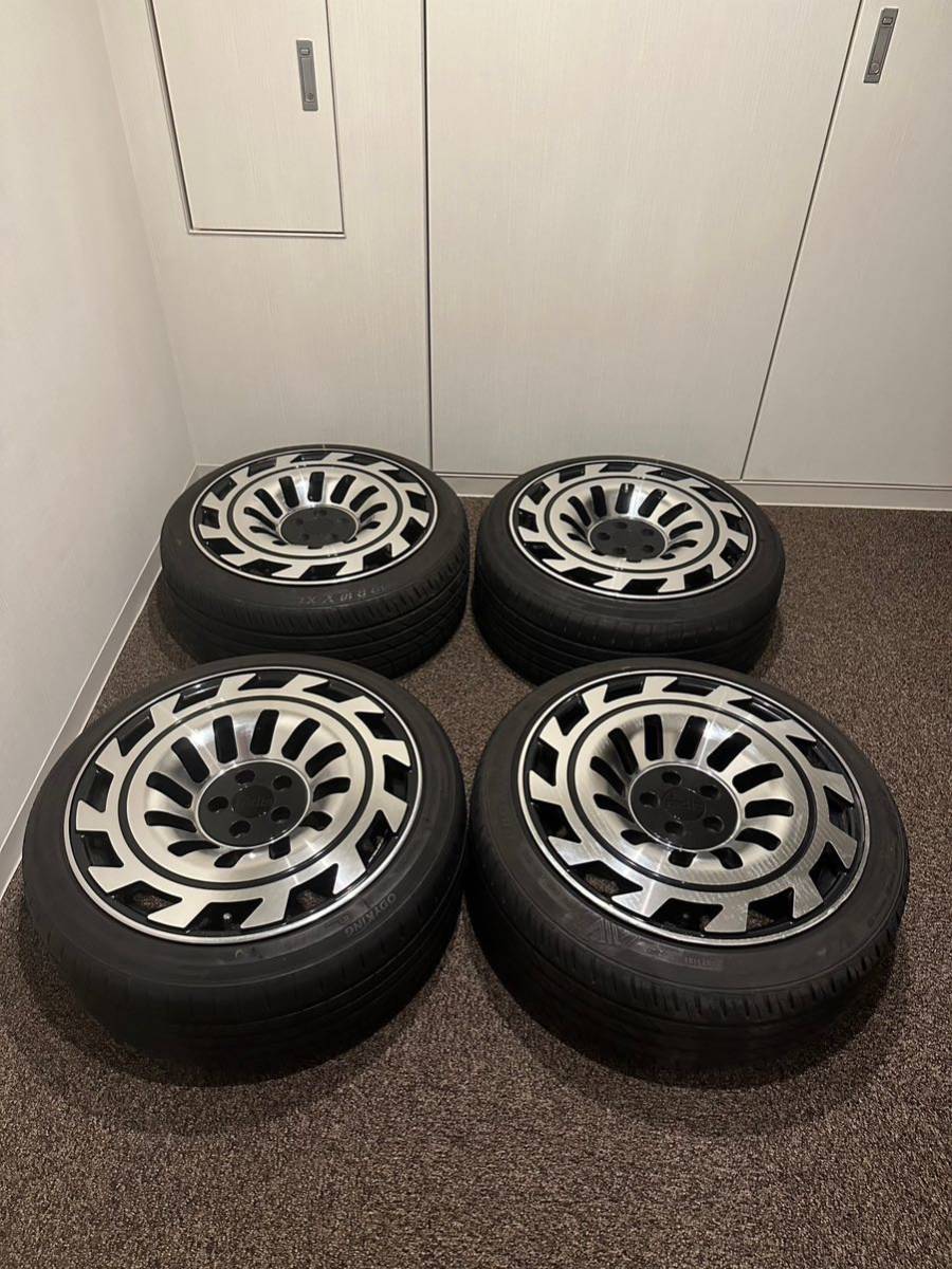希少】Radi8 r8t12 5H PCD 100 8.5j 225/40R18 中古セット(ラジアル 