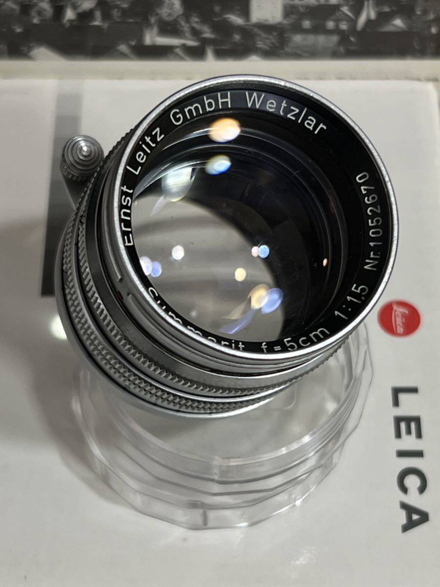 Leica ライカ ズマリット 前期 Summarit L 50mm f1.5 Ernst Leitz