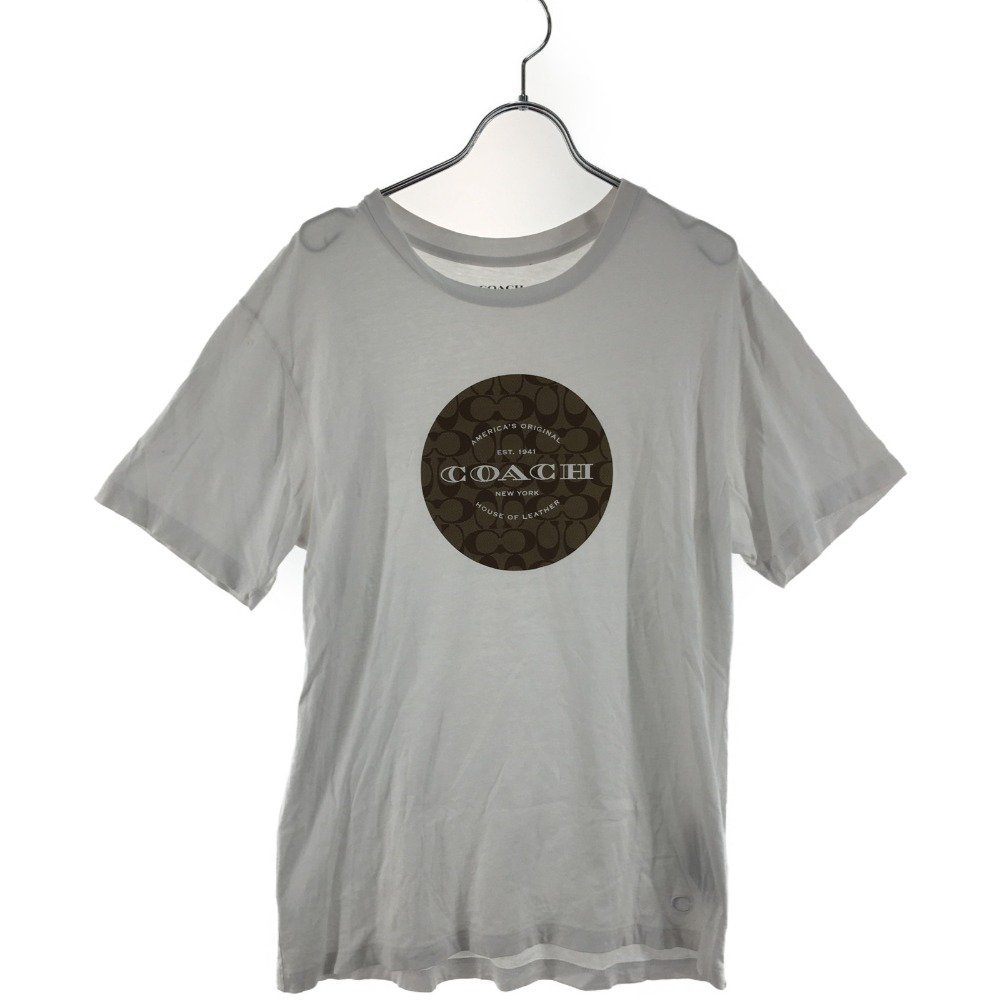▼▼ COACH コーチ Tシャツ メンズ M RN132154/CA57398 ホワイト 傷や汚れあり