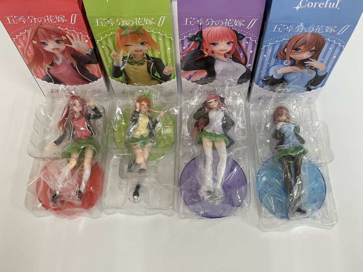 タイトー 五等分の花嫁∬ Coreful フィギュア 制服ver. 4種セット 