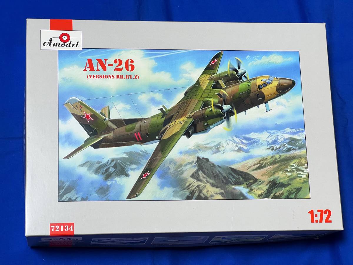 Antonov An-26 RR，RT，Z version， military cargo 1/72 Amodel 72134