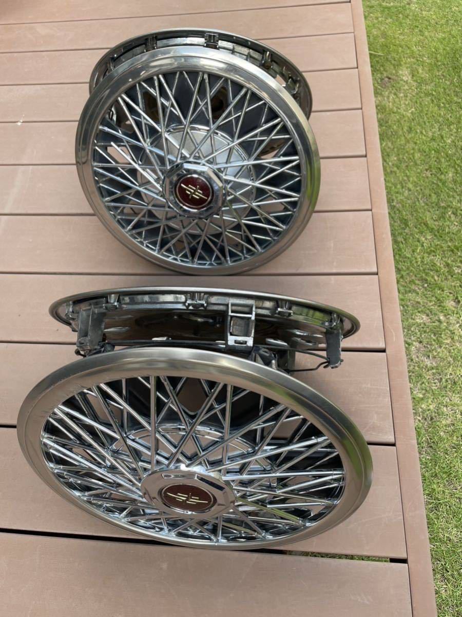 日産 純正 Y30 セドリック ワイヤーホイールキャップ 14インチ4枚 