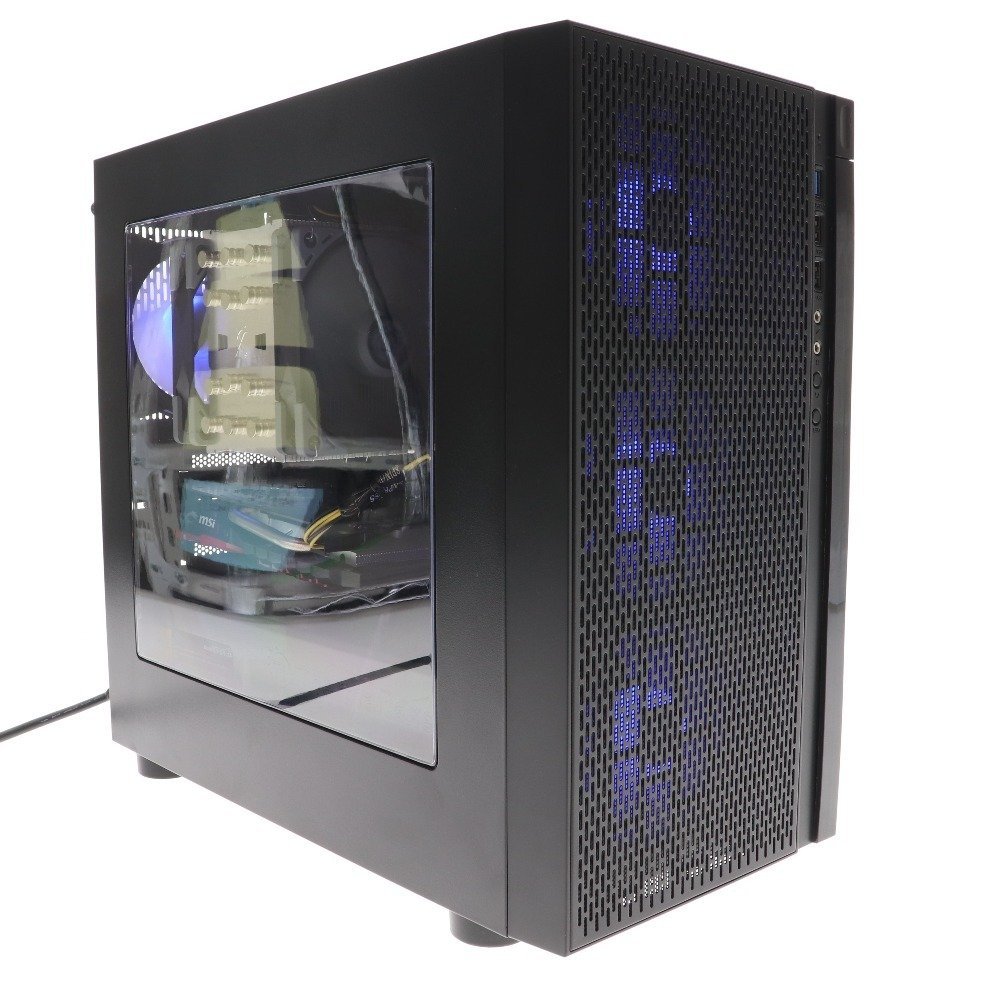 ★1円★ ゲーミング i7-2700K 16GB SSD 256GB HDD 1.0TB GTX 1050Ti Thermaltake MSI Windows デスクトップ パソコン PC 中古