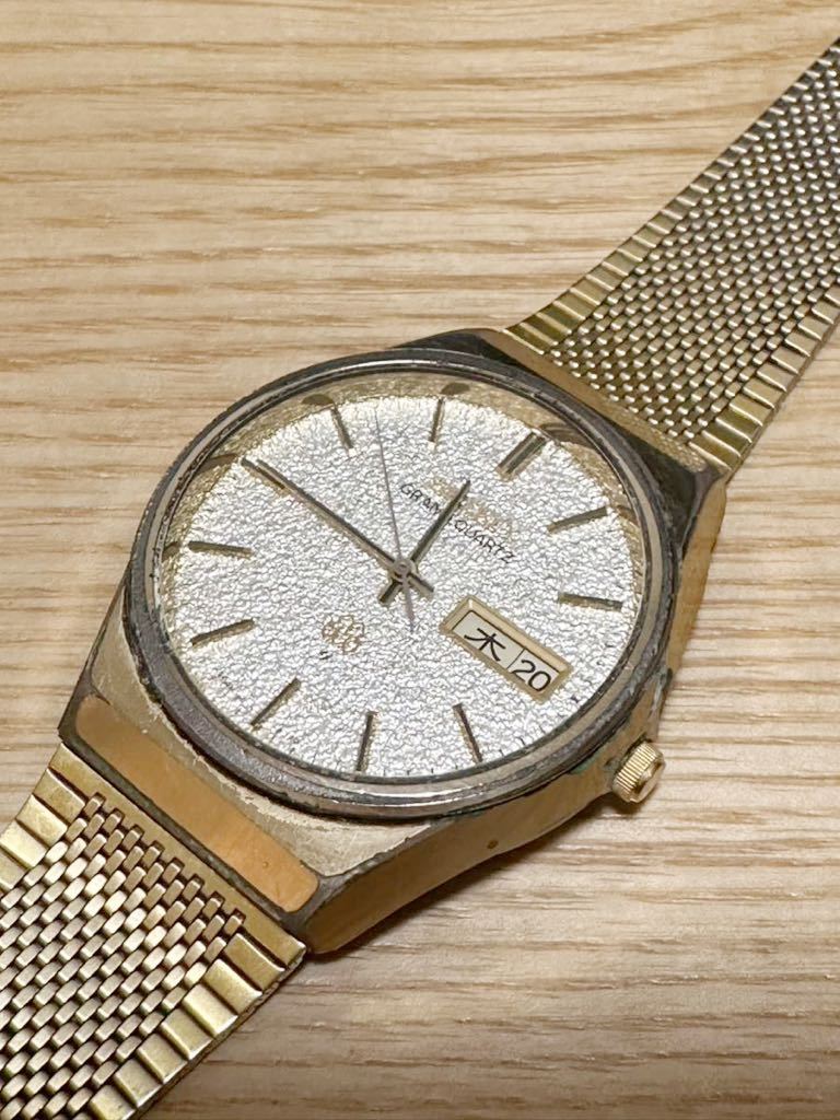SEIKO セイコー グランドクォーツ　9943-8020 メンズ腕時計 デイデイト 稼動品