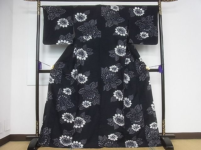 最安値，大得価】 ◇涼し薄水色の花華浴衣 新品未使用 呉服店購入和装