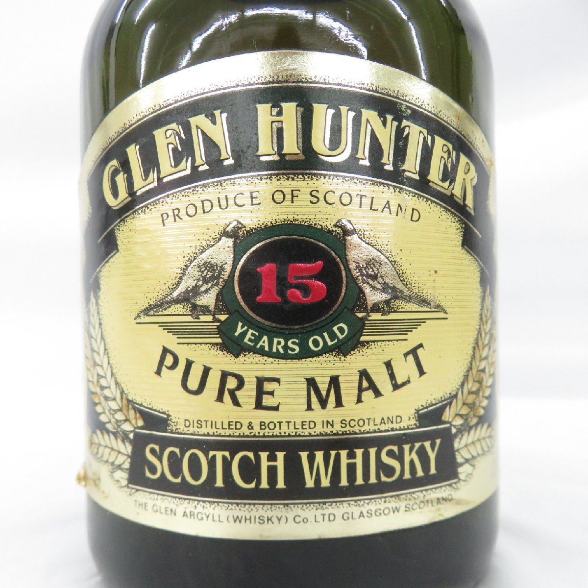グレンハンター ピュアモルト HUNTER 15年 GLEN - 750ml Yahoo