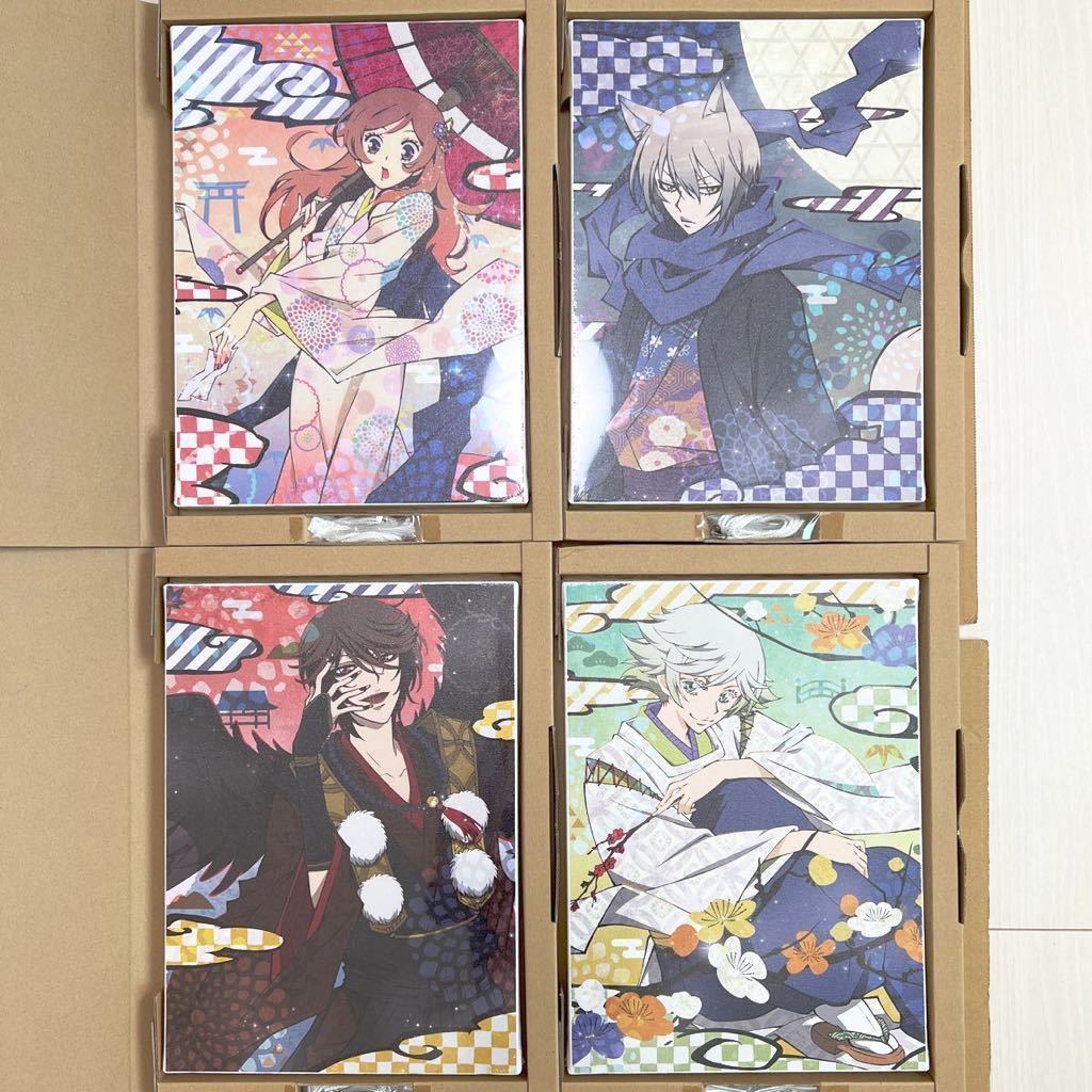 神様はじめました◎ キャンバスギャラリー 4種セット 巴衛 奈生美 鞍馬 