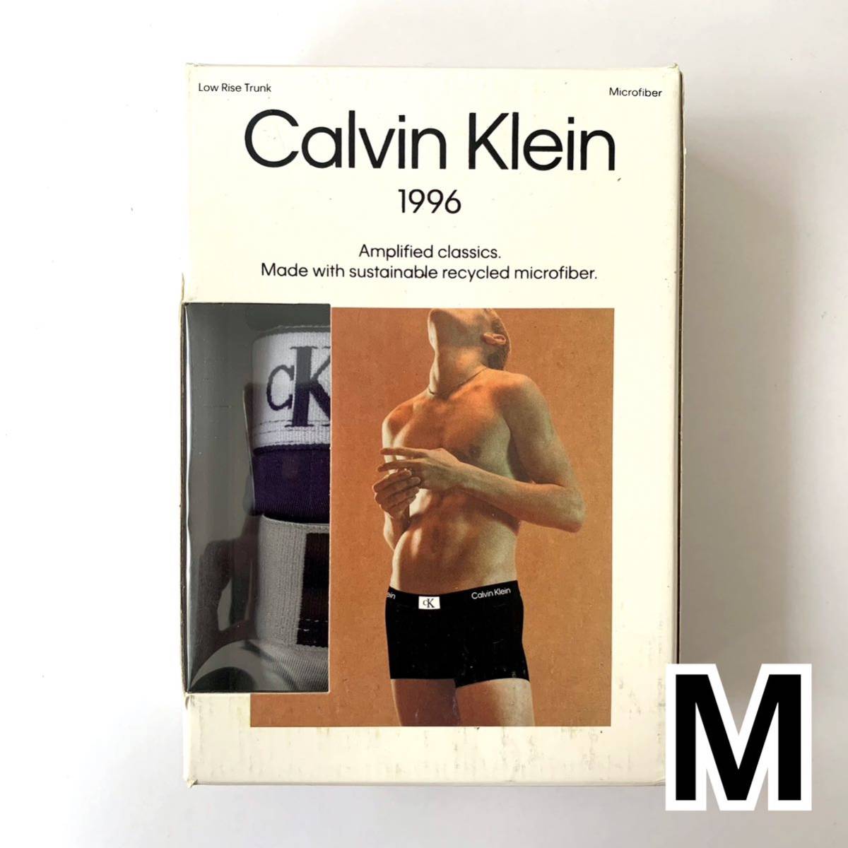 Calvin Klein ボクサーパンツ 1996 Mサイズ 3枚セット ブラック グレー ダークブルー 送料無料 最短発送 カルバンクライン メンズパンツ