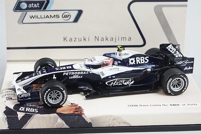 模型・プラモデル Minichamps Williams Toyota 中嶋一貴 2008