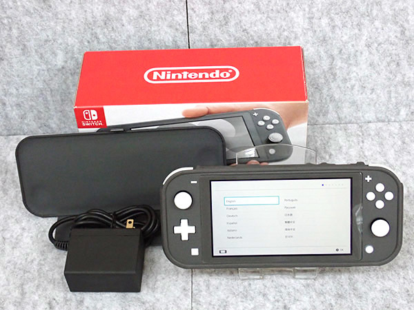 【中古 良品】Nintendo Switch Lite グレー HDH-S-GAZAA 任天堂 ニンテンドー スイッチ ライト 本体 カバー付き(NGA525-1)