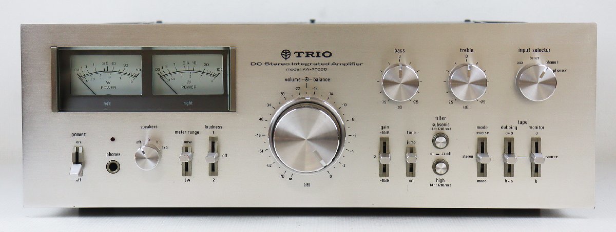 M ジャンク品 DCステレオインテグレーテッドアンプ KA-7700D TRIO 
