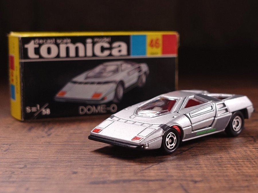 ∇花∇【トミカ/TOMICA】 黒箱 日本車シリーズ 46-2「童夢－零」 日本製初期トミカ 希少当時物 T27純正箱 ②