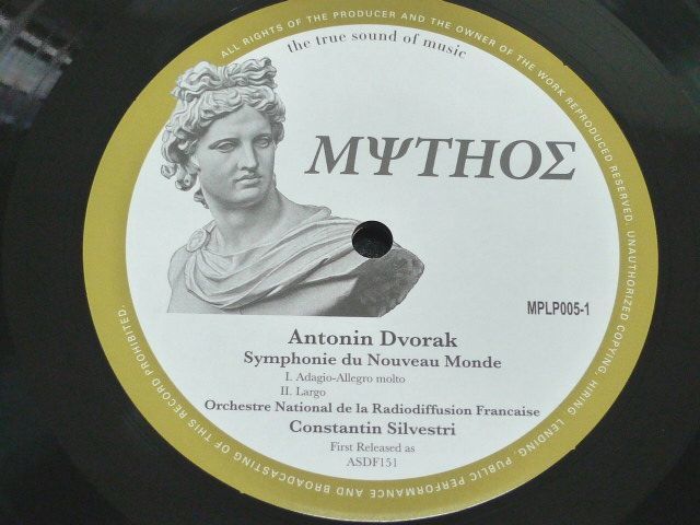 MYTHOS ミソス 重量盤 シルヴェストリ指揮 ドヴォルザーク「新世界
