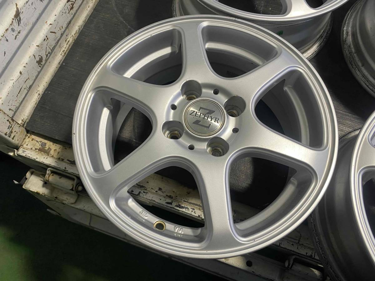 ☆ ZEPHYR 社外 中古アルミホイール 4本セット 14 × 5.5J +38 100 4穴