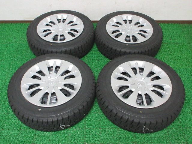 T444【送料無料】165/65R14 超溝高 8.5~9分山 スタッドレス WINTERMAXX WM02 ♪ 2019年製 ホイールセット 4本 トヨタ タンク ルーミー 純正