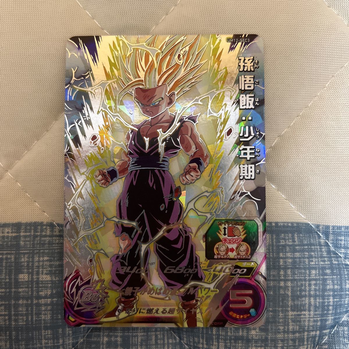 スーパードラゴンボールヒーローズ UM12-SEC3 孫悟飯：少年期