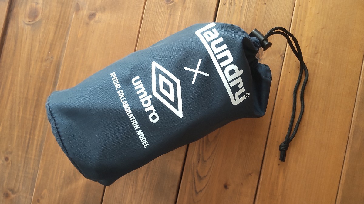 Laundry × umbro○ コラボ ナイロン製リュック デイパック 収納袋付き 
