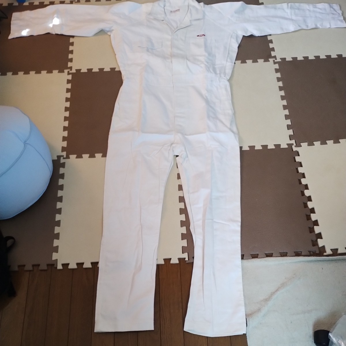 当時物 ホンダ HM ツナギ つなぎ 作業着 メカニック 白 旧ロゴ 未使用 