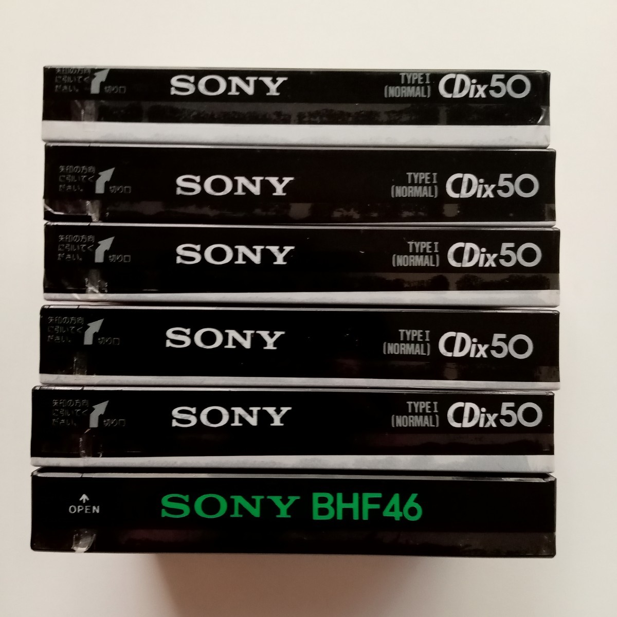 カセットテープ SONY 6本 ソニーカセットテープカセット60分未使用未