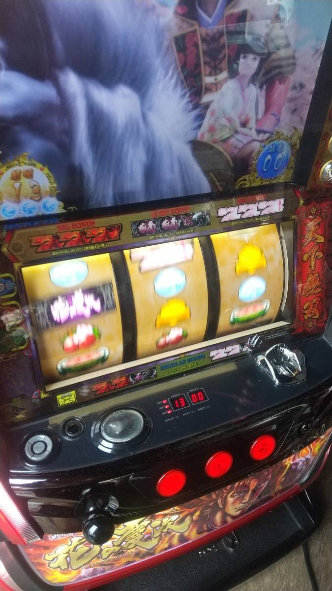 パチスロ 実機 花の慶次 天に愛されし漢 ニューギン コイン不要機 