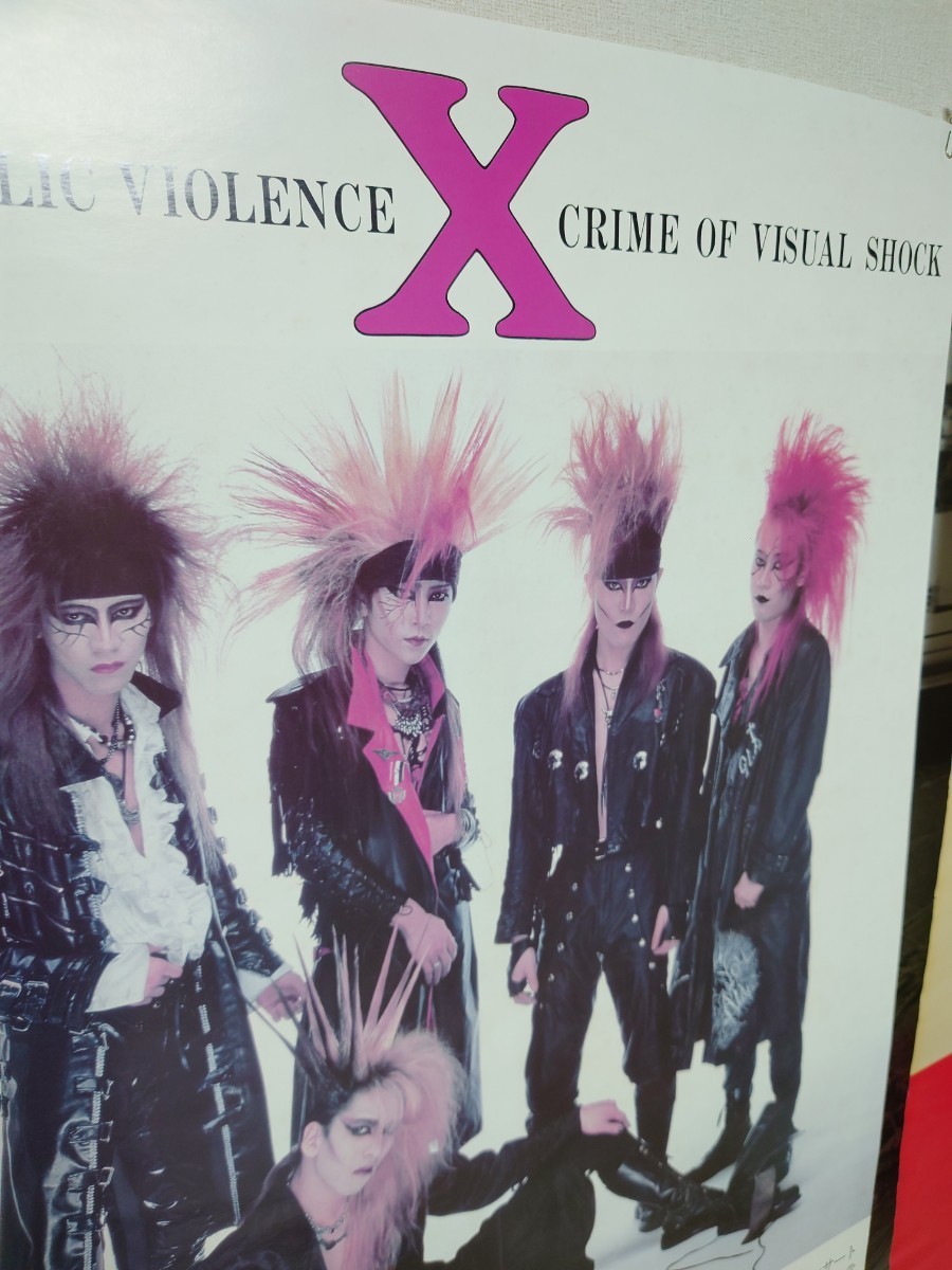 JAPAN X hide 激レアX 1991年Violence Taij レアポスター！X JAPAN