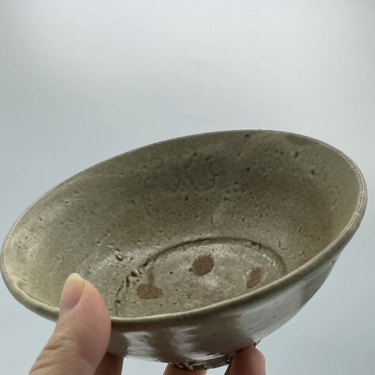 時代 古唐津堅手平茶碗 井戸茶碗 ：古唐津 朝鮮 李朝・高麗 茶碗