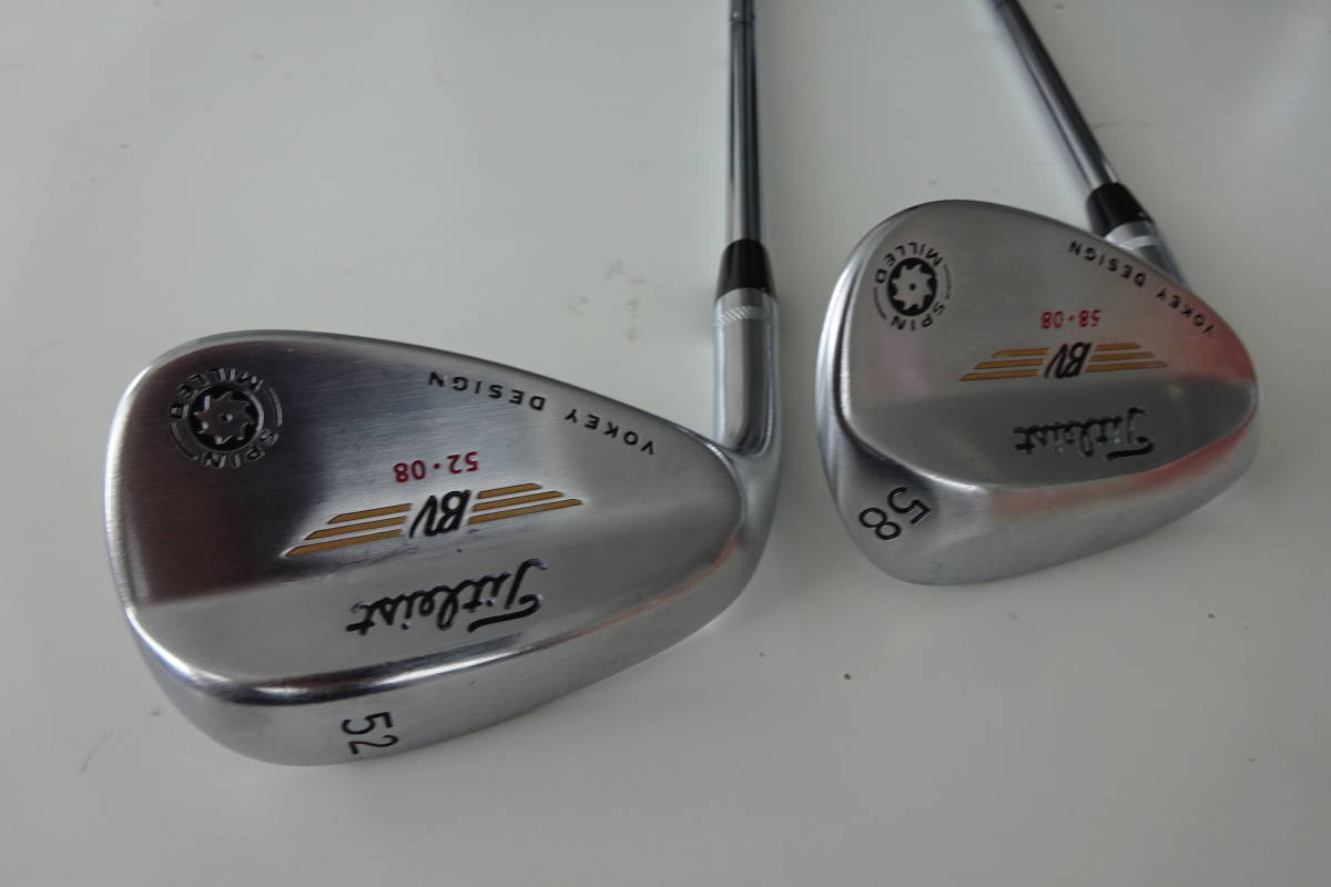 レフティ VOKEY SPIN MILLED 52° 58° 2本セット DG S200 フレックス