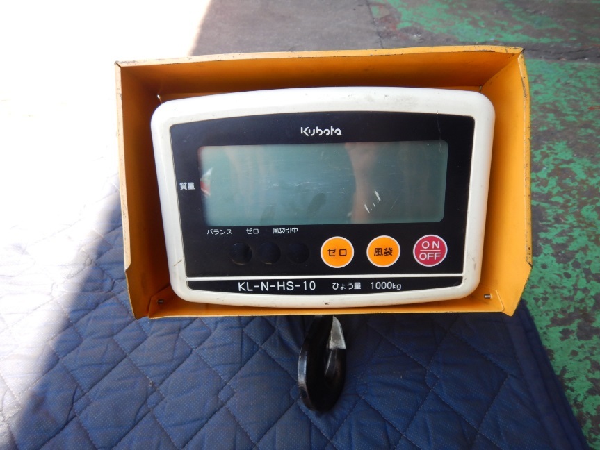 お得，定番 税0円 保証付クボタクレーンスケール フックスケールKL-N-HS-10ひょう量1000kg 1t 使用範囲10kg 1000kg 2007年製デジタル吊はかり(はかり、スケール)｜売買されたオークション情報、yahooの商品情報を はかり、スケール