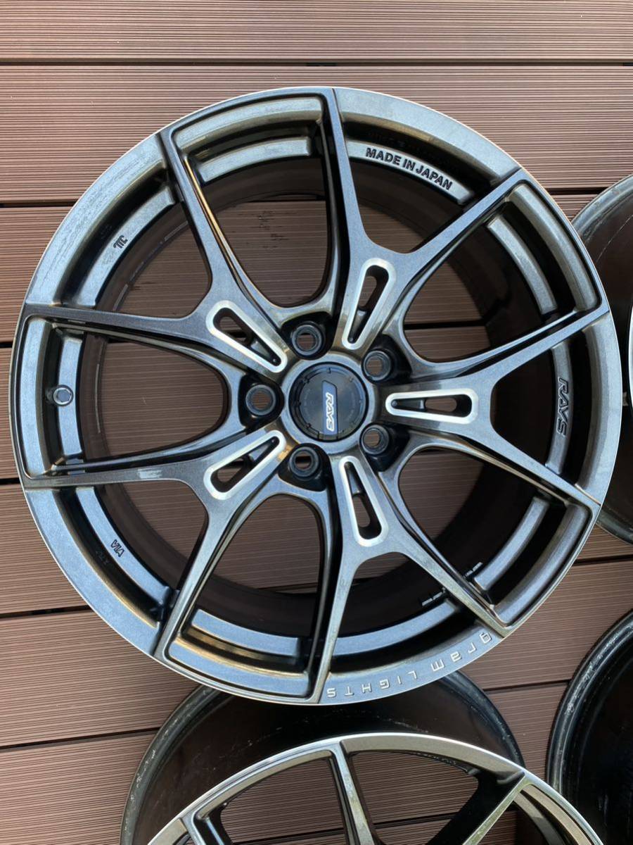RAYS GRAM LIGHTS 57FXZ 18インチ 45 8j 114.3 ヴェゼル シビック 