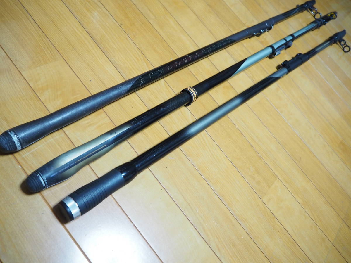 ♪♪美品 ダイワ 振出投げ竿 3本セット トライビーム他♪♪(ダイワ 
