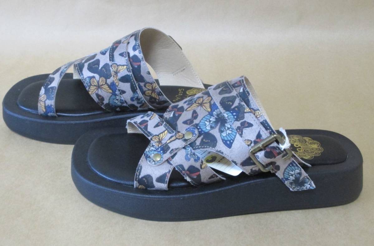 【処分！☆Scolar/スカラー ストラップSDL 172 ベージュ L（38） 23.5cm】