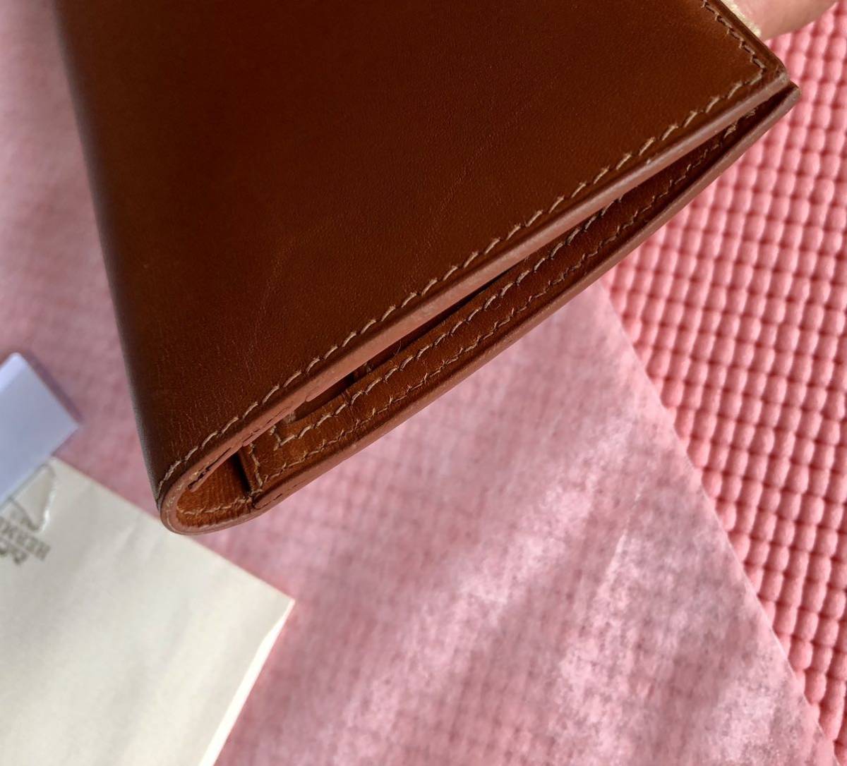 極美品】HERMES ベアンクラシック シェーブル 青 長財布 長財布 