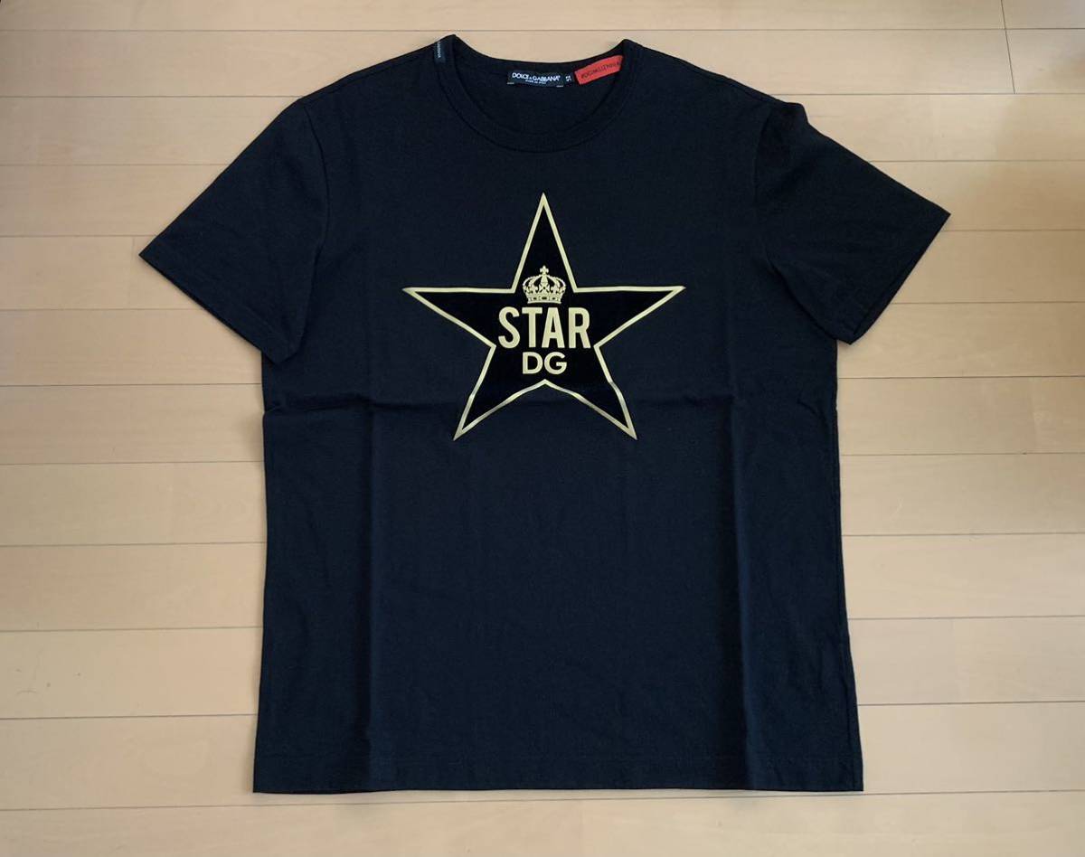 ドルチェ&ガッバーナ DG 黒 #DGMILLENNIALS ラバー ブランドロゴ デザイン Tシャツ 半袖 綺麗