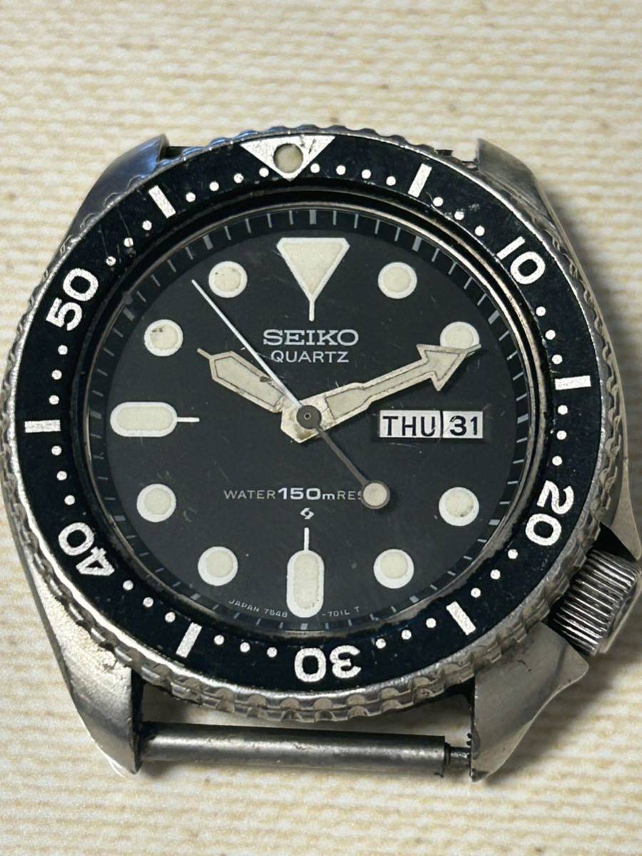 SEIKO セイコーダイバー 7548-7000 電池7/26交換 □1円～□ SEIKO
