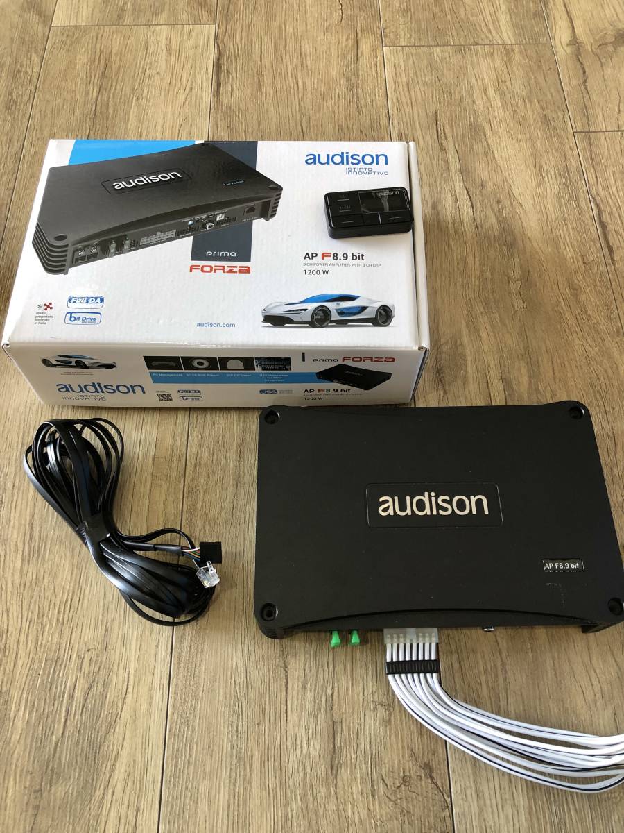 中古美品 audison オーディソン AP F8.9 bit DSP内蔵アンプ☆