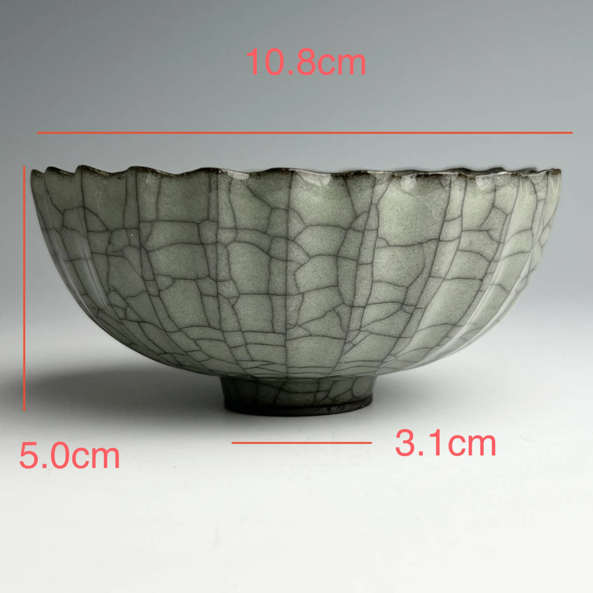 唐物 中国古玩 中国美術 唐物 擺件 哥窯 陵花 杯 中国古玩 中国美術 唐