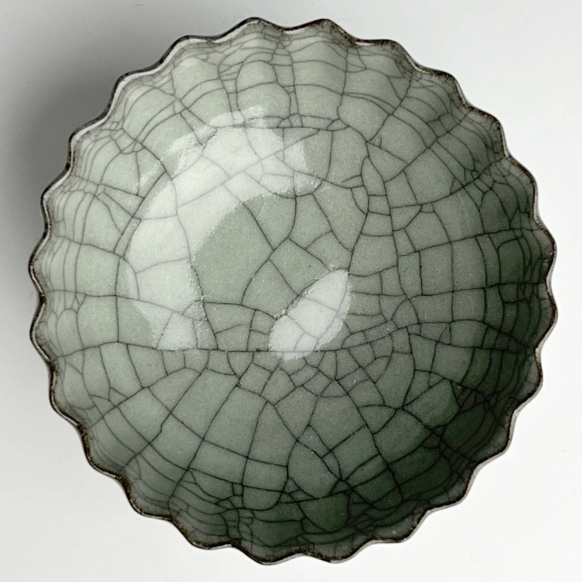 哥窯 陵花 杯 中国古玩 中国美術 唐物 擺件 唐物 中国古玩 中国美術 唐