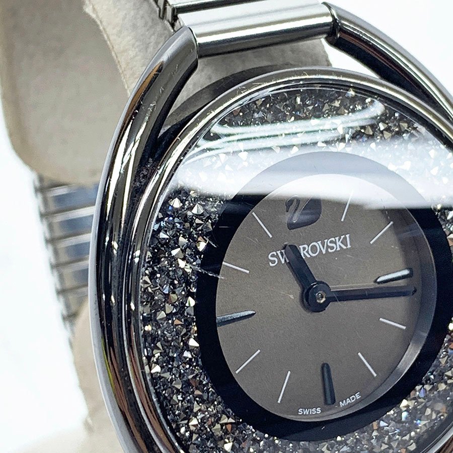 SWAROVSKI スワロフスキー クリスタルライン オーバル クォーツ 腕時計