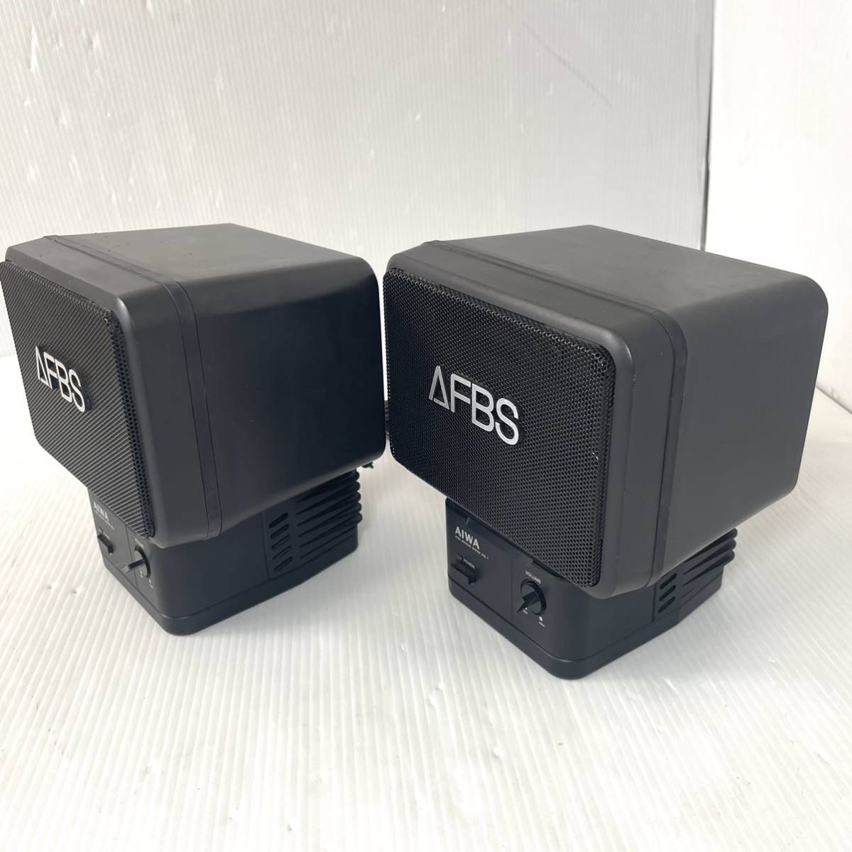 1980's　AIWA アイワ AFB-10 ペア スピーカー アンプ内蔵 AIWA/アイワ/AFBS/アンプ内蔵スピーカー/AFB-10 ペア/スピーカー/動作