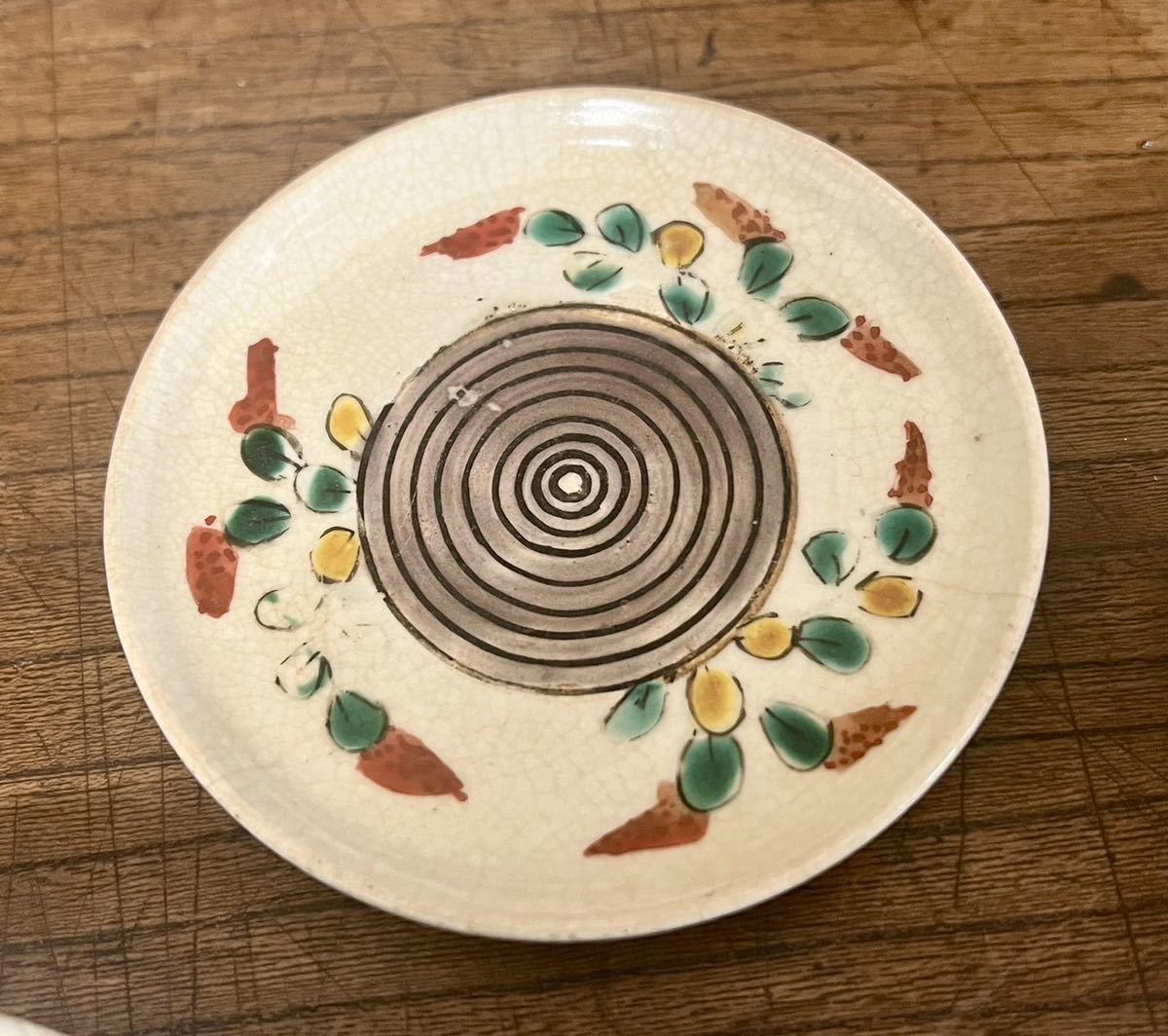 土江田コレクション／古伊万里 色絵小皿 4点 江戸時代中期 図録掲載品