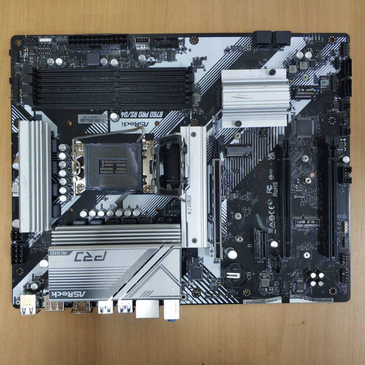 ASRock B760 Pro RS D4/ATXマザーボード/(LGA1700)INTEL第12，13世代CPU対応/PCパーツ DIY 修理材料★動作未確認・ジャンク扱い★現状渡し