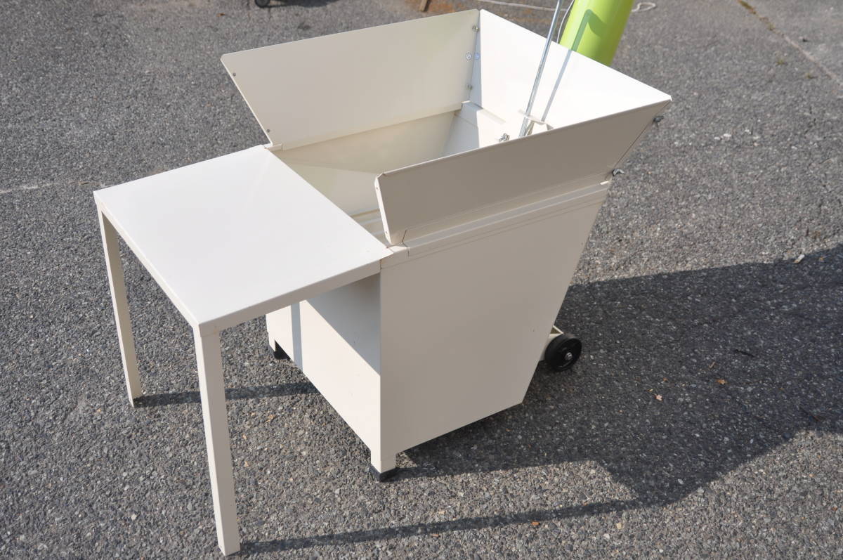 □鳥取発 良品 岡山農栄社 らくあげ UP-50AA テーブル付き 100V 揚穀機 