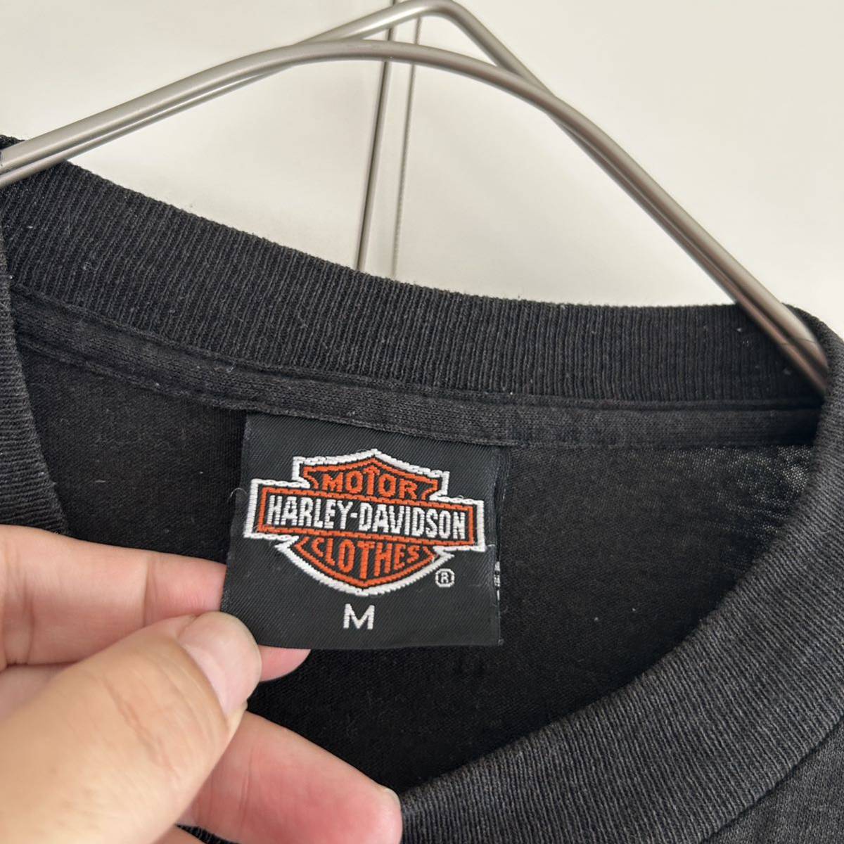 80s HARLEY DAVIDSON ハーレーダビッドソン 3D EMBLEM プリントTシャツ 