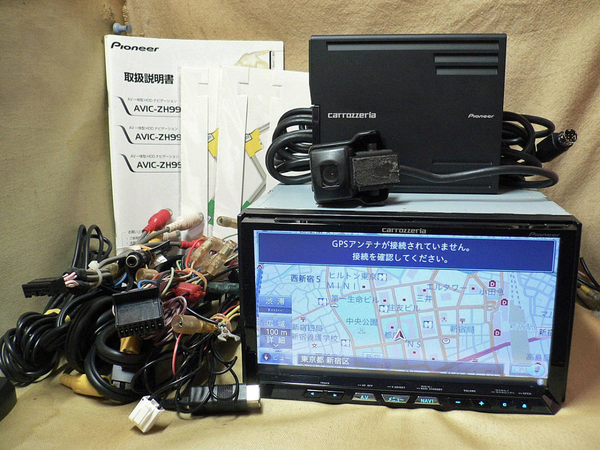 carrozzeria 最新2022年更新/C.スカウター付/フルセグ地デジ/SD/DVD/