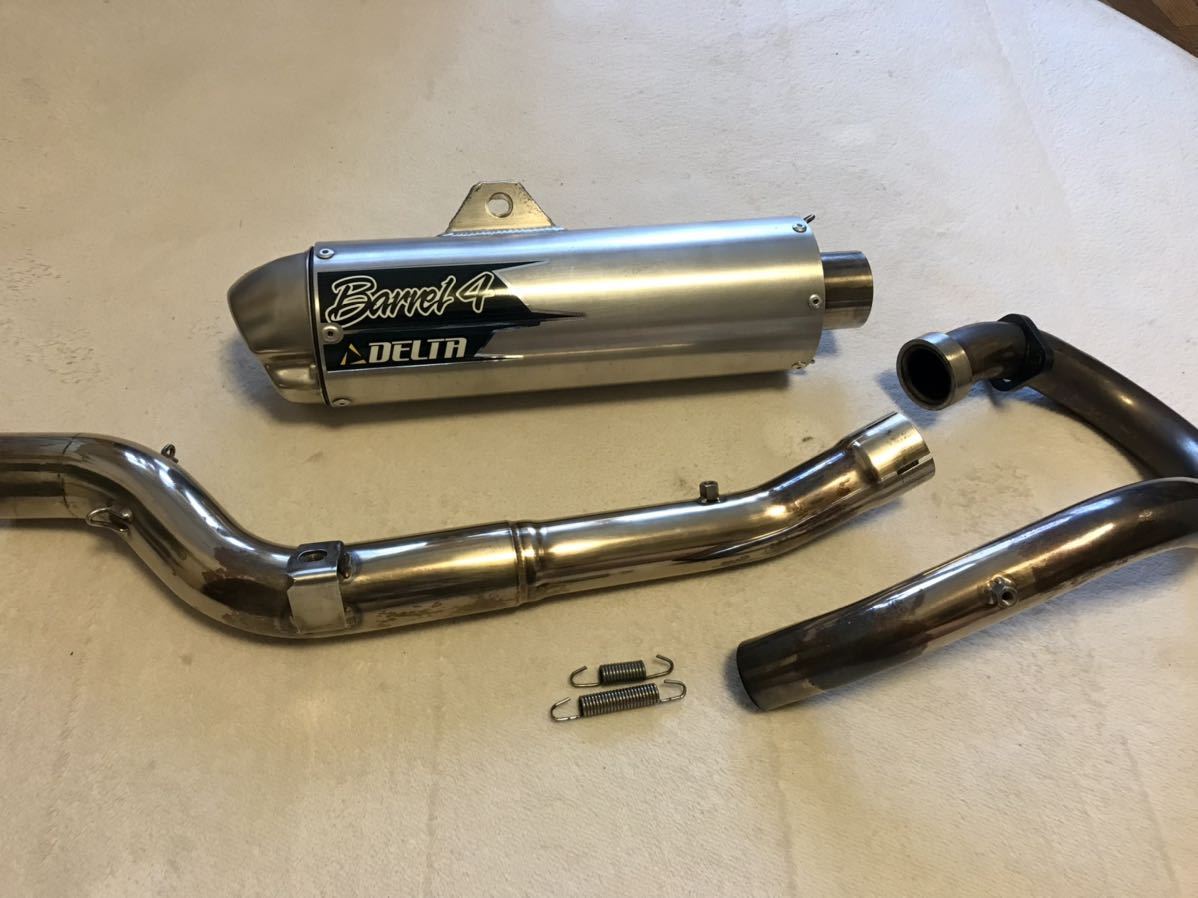 DR-Z400SM フルエキゾースト デルタ バレル4 ここちよい