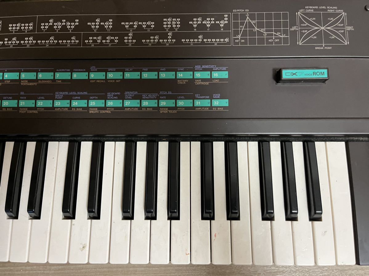 YAMAHA シンセサイザー DX7s キーボード ヤマハ 通電確認済み YAMAHA ヤマハ DX7 シンセサイザー 通電確認済み シール跡あり YAMAHA