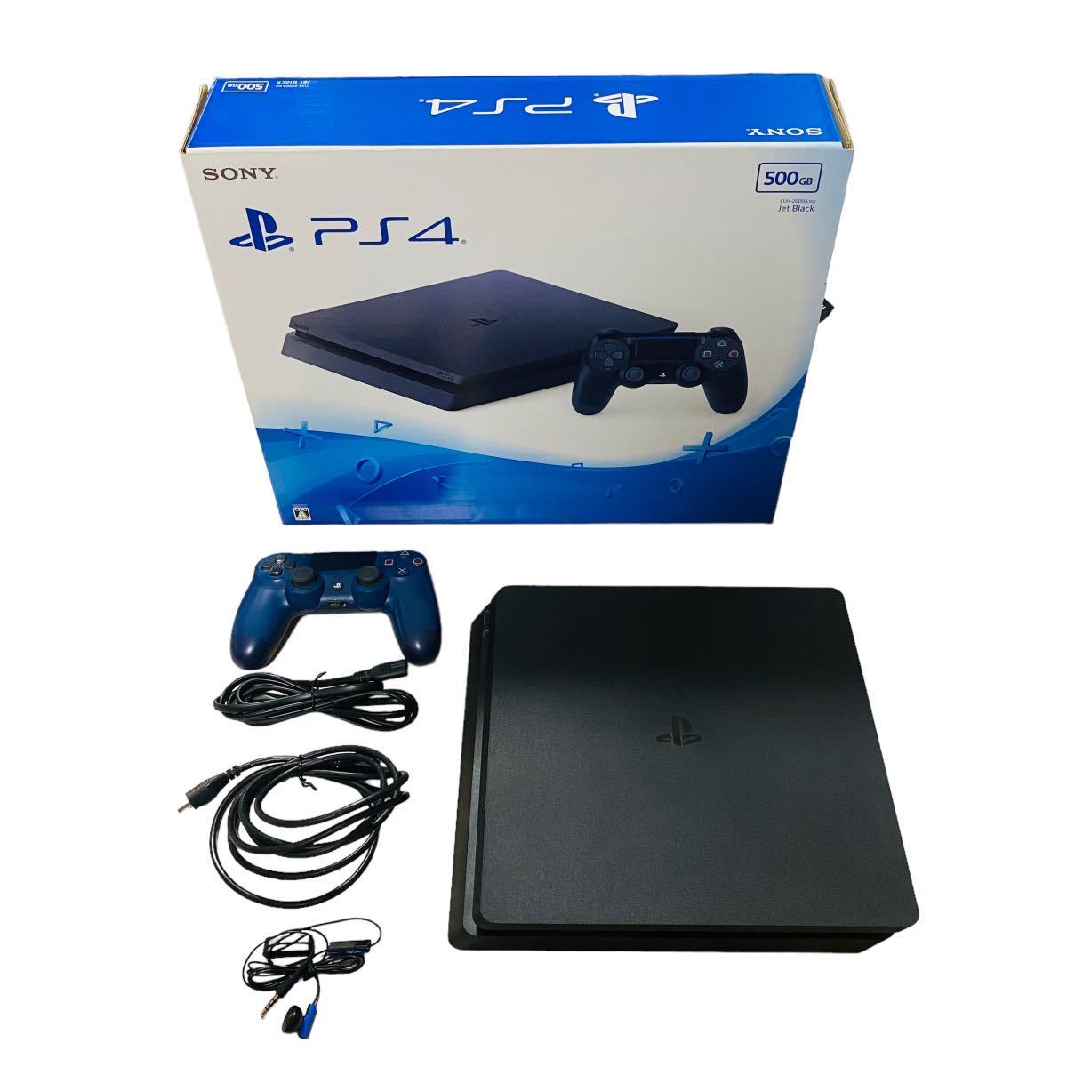 【品質保証，得価】 SONY PS4 PlayStation4 CUH-2000A ジェット ブラック 500GB プレイステーション4 箱つき本体セット プレステ4 青色コントローラー Y23(PS4本体)｜売買されたオークション情報、yahooの商品情報をアーカイ PS4本体