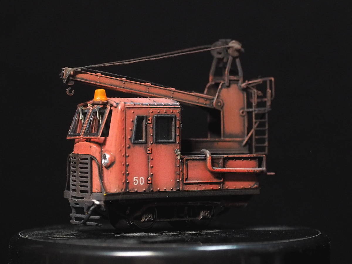 1/87ナロー(9ミリ)　木曽ハーフトラック　(クレーン仕様改)